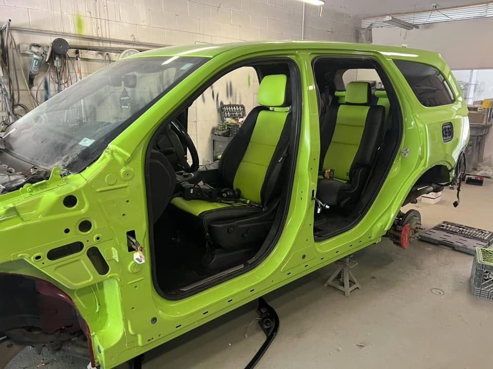 The Durango stripped to a bare shell