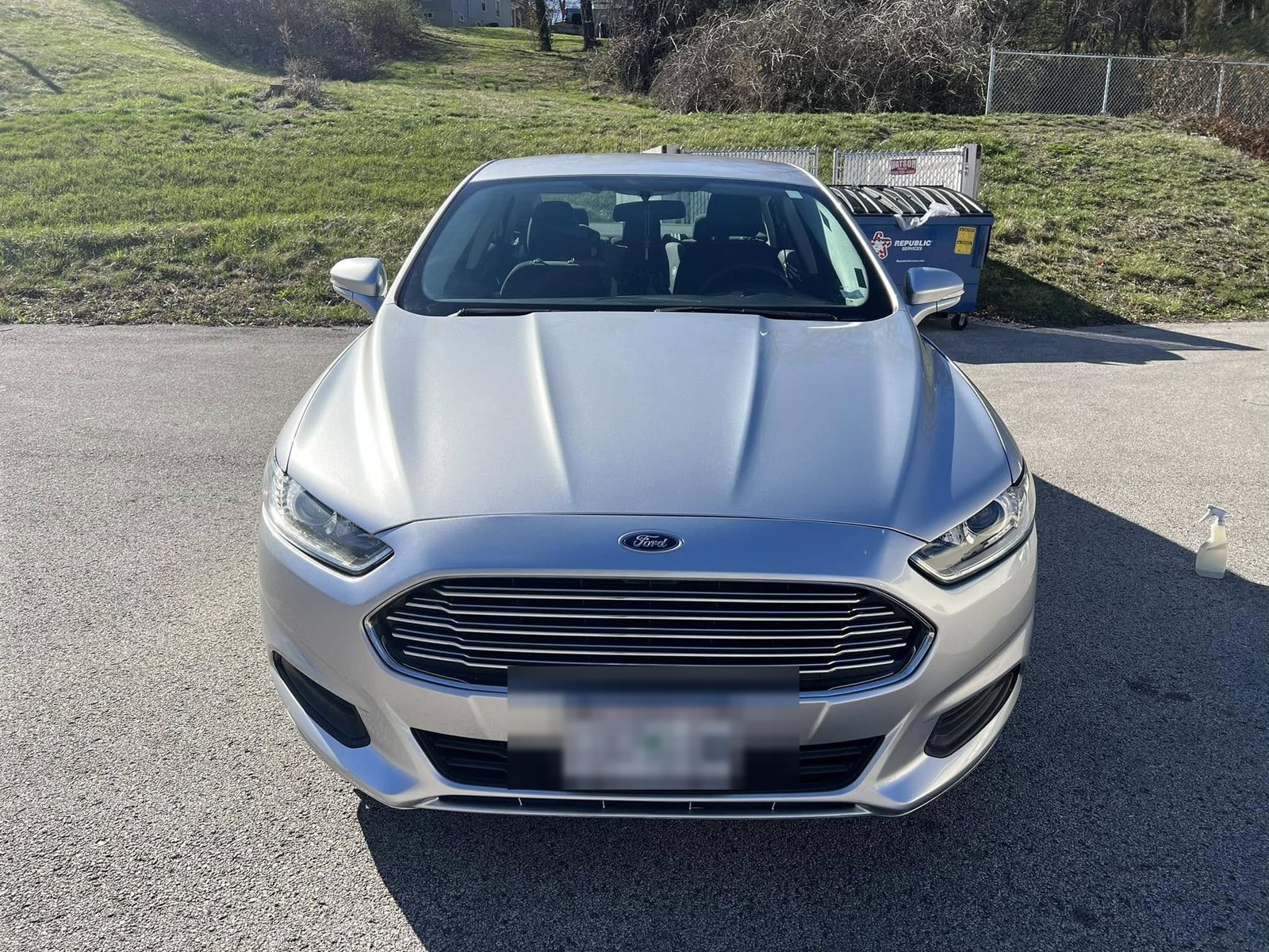 The Fusion head-on, panels and paint matched