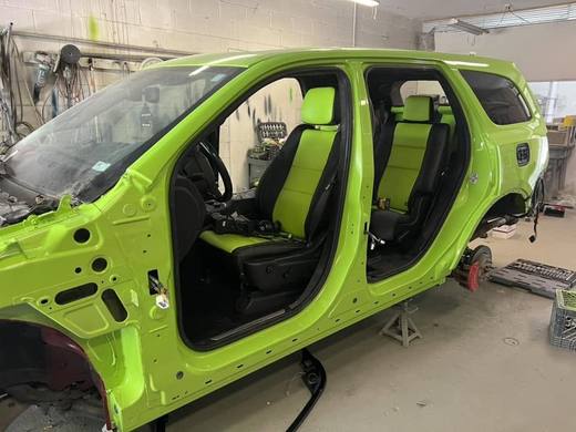 The Durango stripped to a bare shell