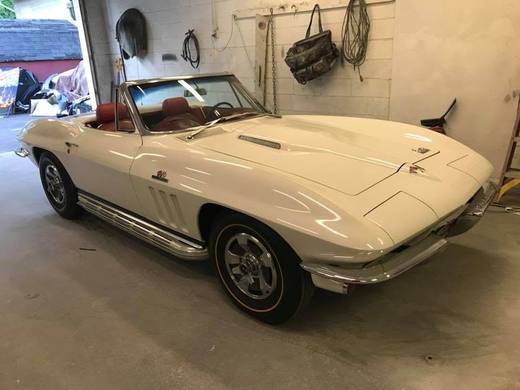 The Sting Ray with the top down