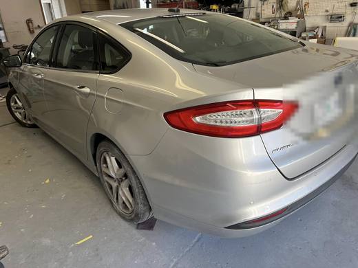 The Fusion from the rear quarter, finished