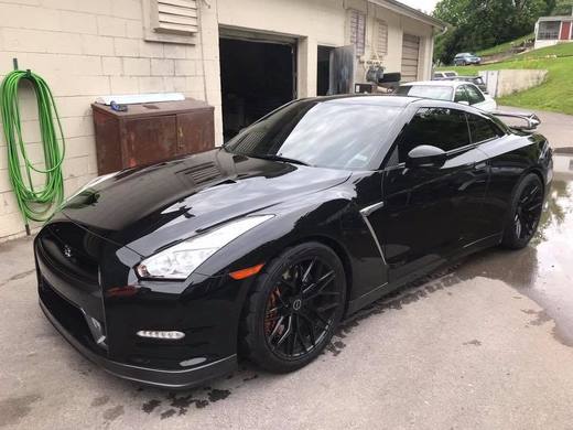 The GT-R head-on