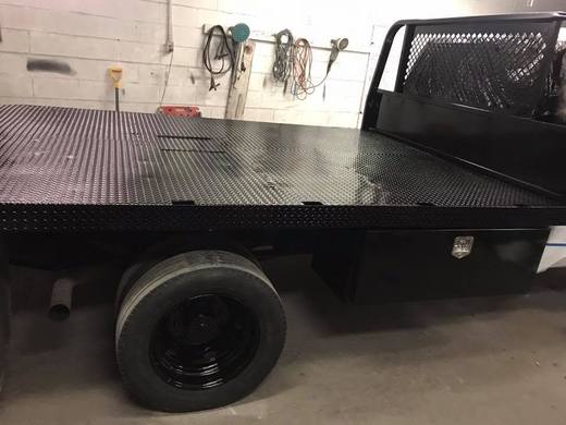 The flatbed from the side, finished